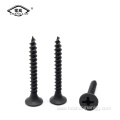 Black self tapping drywall screw